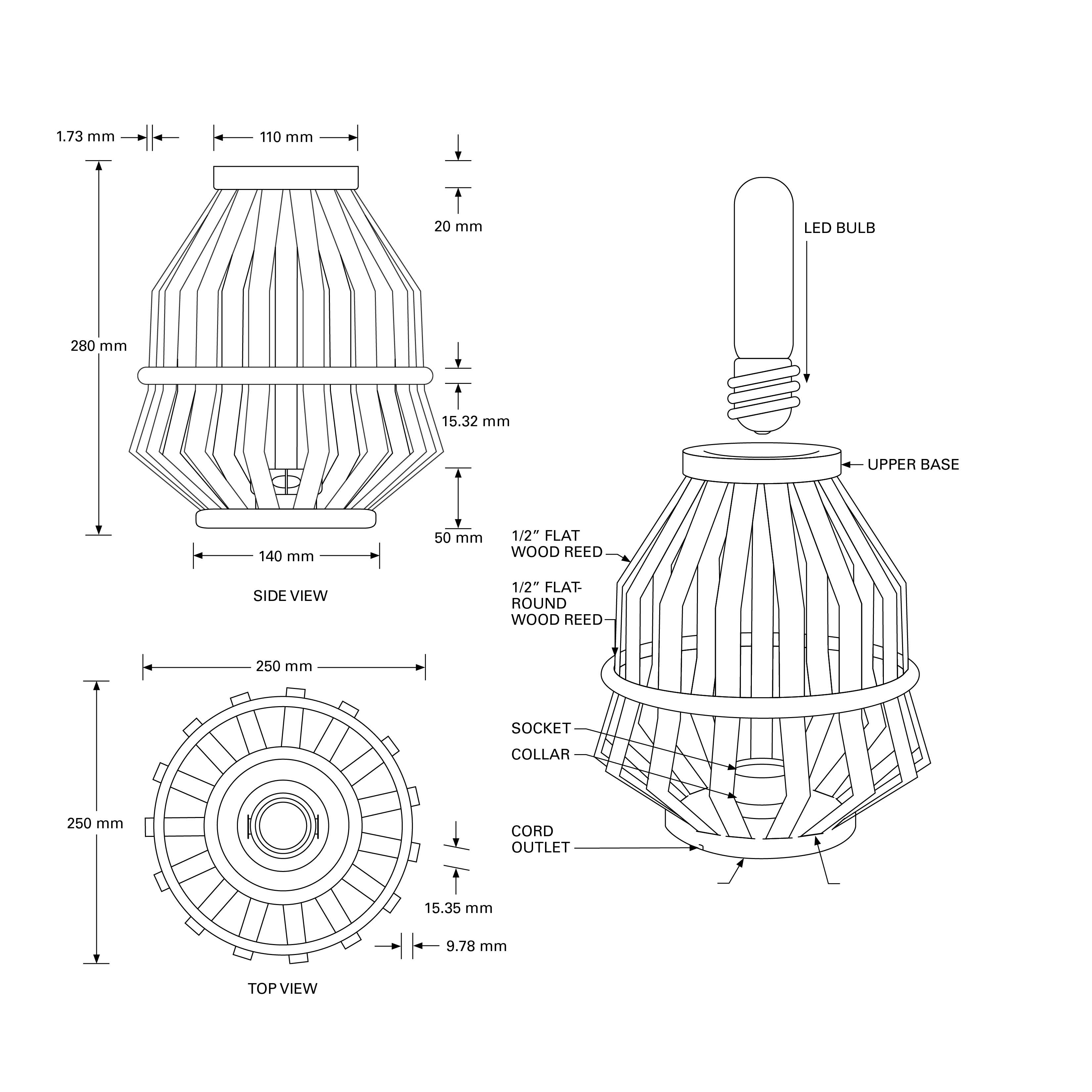 Final lamp assembly